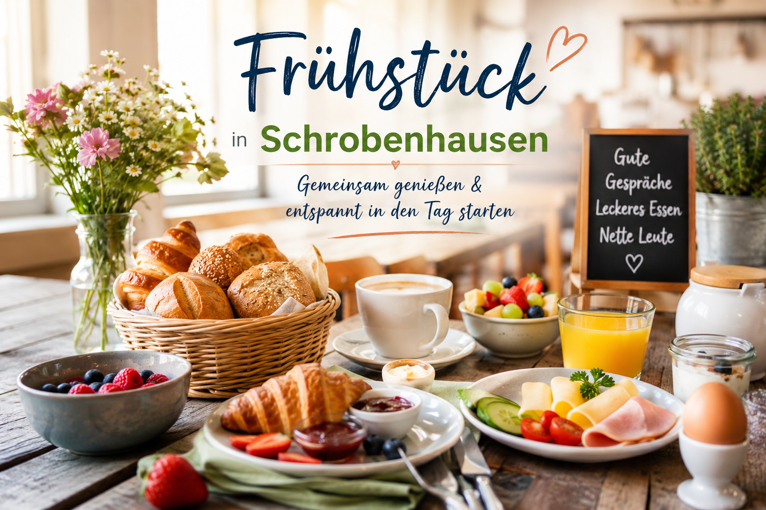 Frühstücksbuffet in Schrobenhausen